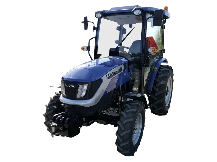 Ciągnik LOVOL M404 na białym tle